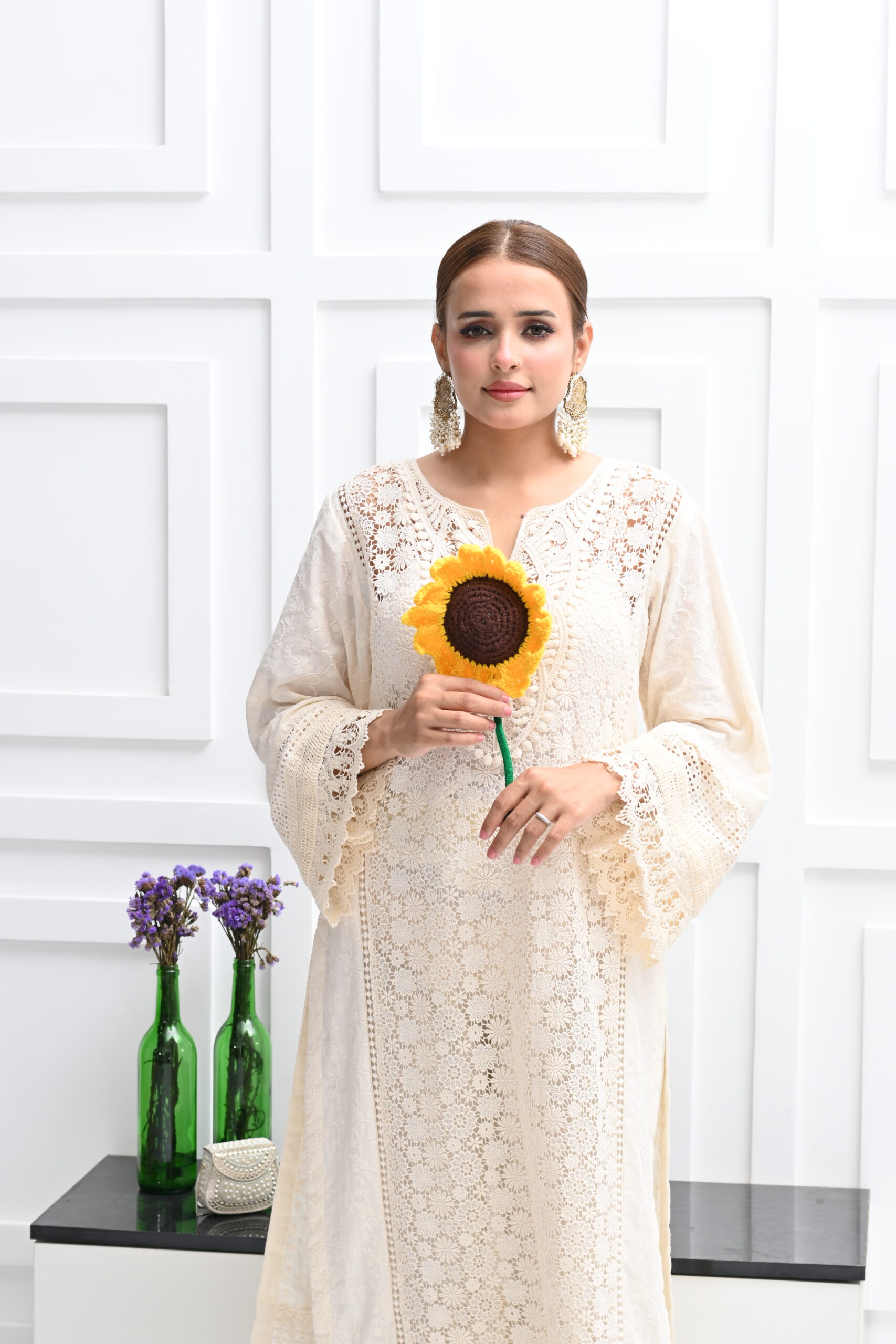 Ivory Lace Kurta